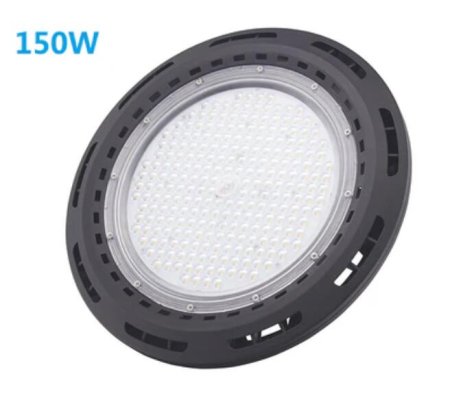 (image for) 150W UFO LED High Bay Light Fixture 13000LM CRI>80 IP65 Waterproof 100-277VAC Non-Dimmable for Warehouse & Supermarket