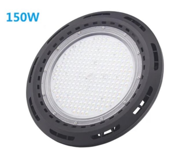 (image for) 150W UFO LED High Bay Light Fixture 13000LM CRI>80 IP65 Waterproof 100-277VAC Non-Dimmable for Warehouse & Supermarket