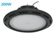 (image for) 200W UFO LED High Bay Light Fixture 17000LM CRI>80 IP65 Waterproof 100-277VAC Non-Dimmable for Warehouse & Supermarket