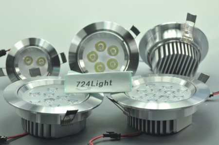 (image for) 9W CL-HQ-01-9W Recessed Ceiling light Cut-out 114mm Diameter 5.5" Silver Recessed Dimmable/Non-Dimmable LED Downlight