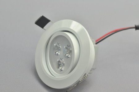 (image for) 3W CL-HQ-02-3W LED Down Light Cut-out 68.5mm Diameter 3.3" White Recessed Dimmable/Non-Dimmable LED Down Light