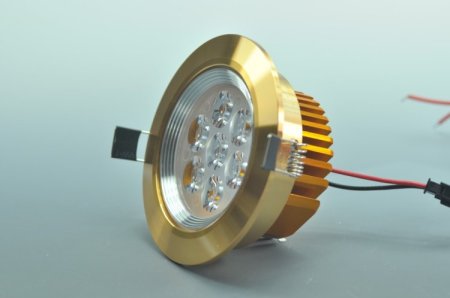 (image for) 7W CL-HQ-03-7W LED Ceiling light Cut-out 90mm Diameter 4.3" Gold Recessed Dimmable/Non-Dimmable LED Downlight