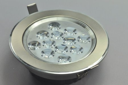 (image for) 12W CL-HQ-04-12W LED Spotlight Cut-out 114mm Diameter 5.4" Gray Recessed LED Dimmable/Non-Dimmable LED Ceiling light