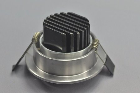 (image for) 3W CL-HQ-04-3W LED Down Light Cut-out 70.5mm Diameter 3.4" Gray Recessed Dimmable/Non-Dimmable LED Down Light