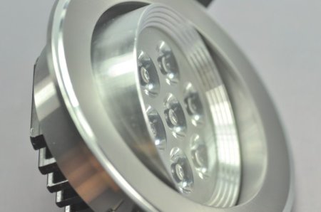 (image for) 7W CL-HQ-04-7W LED Ceiling light Cut-out 91mm Diameter 4.3" Gray Recessed Dimmable/Non-Dimmable LED Downlight
