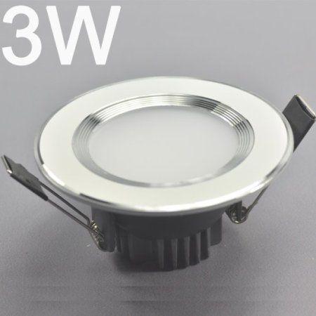 (image for) 3W DL-HQ-102-3W LED Down Light Cut-out 61.5mm Diameter 3.8" White Recessed Dimmable/Non-Dimmable LED Down Light