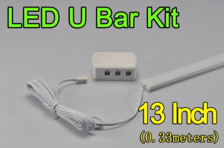 (image for) 13inch 0.33Meter 6W LED Bar Fixture 5630 24LED 840 Lumens U Type Cabinet LED Bar Light Kits