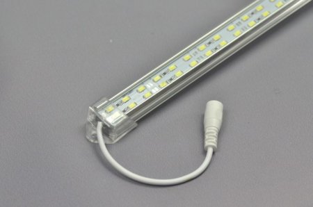 (image for) LED 12V Double Row 39.3inch 1meter LED Strip 144LEDs 5050 5630 Rigid Bar Replacement for LED T8 Fluorescent Tube
