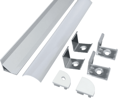 (image for) 45 degree right angle line light hard light strip shell aluminum groove 1616