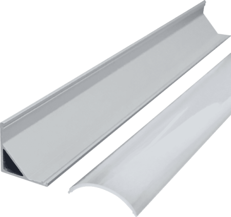 (image for) 45 degree right angle line light hard light strip shell aluminum groove 1616