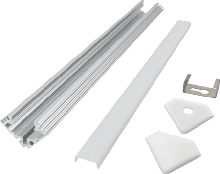 (image for) V-type 1919 triangular aluminum groove line light hard light bar aluminum groove shell kit