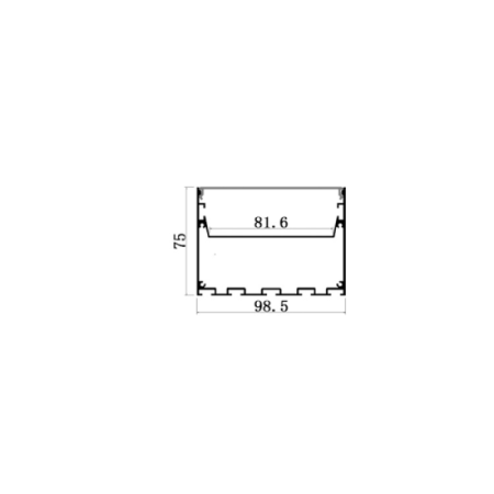 (image for) 10075 Built-in power supply seamless docking can be spliced with 20 meters of continuous light office and commercial line light shell kit