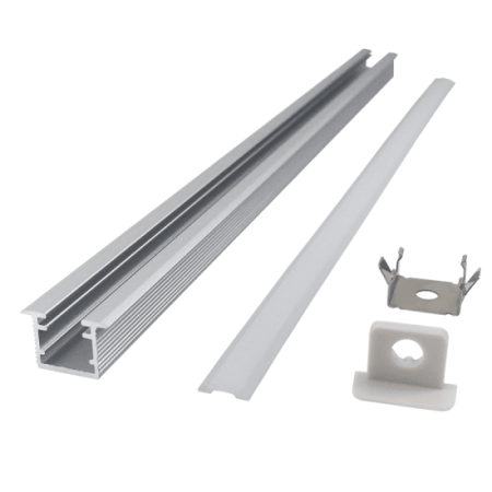(image for) 1009 aluminum groove 10mm wide 9mm high with edge embedded line light hard light bar aluminum groove shell kit