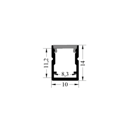 (image for) 1014 Bar KTV Cinema Project Ultra Narrow 8 Wide PCB Line Light Hard Light Bar Aluminum Slot Shell Kit