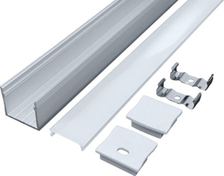 (image for) 2320 Cabinet Office Shop 20 Wide PCB Line Light Hard Light Bar Aluminum Slot Shell Kit