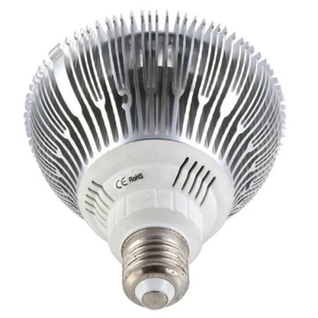 (image for) 12W (12x1W) PAR38 LED Lamp with E27 Edison Screw Base 90W Equivalent 100-240V AC Silver Housing Indoor Type
