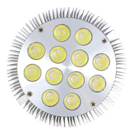 (image for) 12W (12x1W) PAR38 LED Lamp with E27 Edison Screw Base 90W Equivalent 100-240V AC Silver Housing Indoor Type