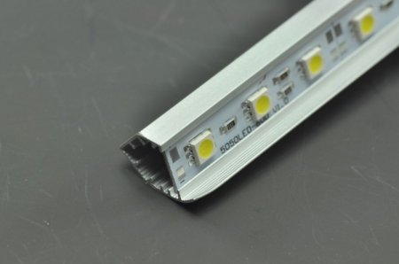 (image for) LED Aluminium Profile LED Strip Light Aluminium Profile 1M V Flat Type Rail Aluminium