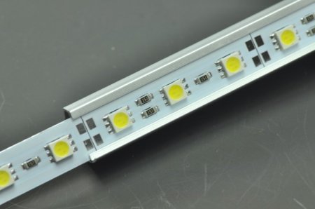(image for) LED Aluminium Profile LED Strip Light Aluminium Profile 1M V Flat Type Rail Aluminium