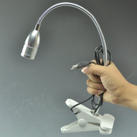 (image for) LED USB Table Lamp Flexible Reading LED Desk lighting Clip On Clamp On Laptop