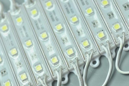 (image for) 5050 SMD LED Modules 75x12MM 12V 0.75W 5050 3 LED Modules Waterproof Modules