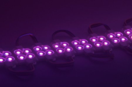 (image for) Wholesale 5050 SMD LED Modules RGB 4 LED 5050 Modules 32x32MM 12V 0.75W Waterproof Modules