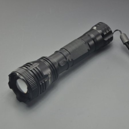 (image for) 300 Lumens Zoomable Flashlight Torch XPE LED Flashlight 3 Modes With Pricker