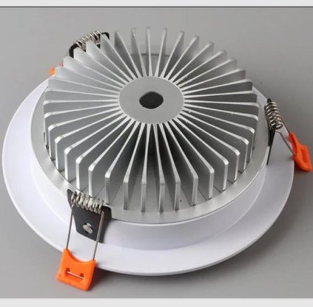 (image for) 4 Pack RGBW Super Bright Modern Recessed LED Lighting 12/24W 12/24V White Round Embedded LED DownLights Aluminum Indoor Ceiling Downlight Hotel Lighting Bar Lighting Dancing Room Lighting Restaurant Lighting