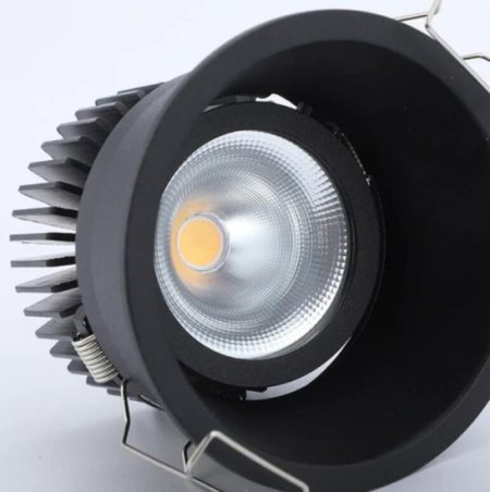 (image for) 15Watt 92mm (3.62'') Cutout COB LED Ceiling Light, Anti-Glare Tilt LED Spotlight Twist LED Recessed Downlight, Spotlight Kit
