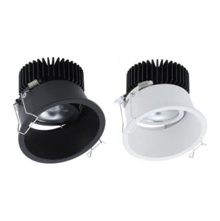 (image for) 15Watt 92mm (3.62'') Cutout COB LED Ceiling Light, Anti-Glare Tilt LED Spotlight Twist LED Recessed Downlight, Spotlight Kit