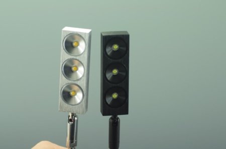 (image for) 3W LED Jewelry Showcase Standing Spot Light Warm White Pure White 3*1W LED Cellphone Showcase Standing Spotlight