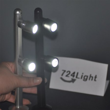 (image for) 2W LED Jewelry Showcase Standing Spot Light 190mm Length Warm White Pure White 2*1W LED Cellphone Showcase Standing Spotlight
