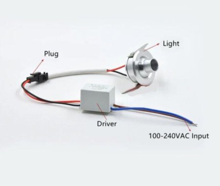 (image for) Mini Directional 1W LED Downlight Dia.37mm Recessed LED Light Small Downlight Cabinet LED Light