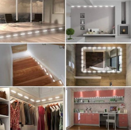 (image for) DIY Hollywood Style LED Vanity Mirror Lights Kit Dimmable Lighting, 10FT/20W-60leds, Daylight White, Waterproof IP67 with dimmable and power supply
