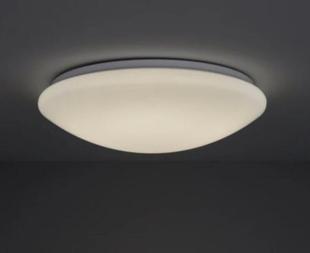 (image for) 18W 11.4 Inch (290mm) LED Ceiling Light Fixture CCT changable & Dimmable with RF controller Round Acrylic Shade White Finish Modern LED Flush Mount