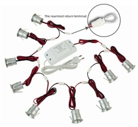 (image for) 110v/220v AC Dimmable Anti-Fog Downlight Set Angle 30°/120° Opening 25mm Mini Star Lights Kit