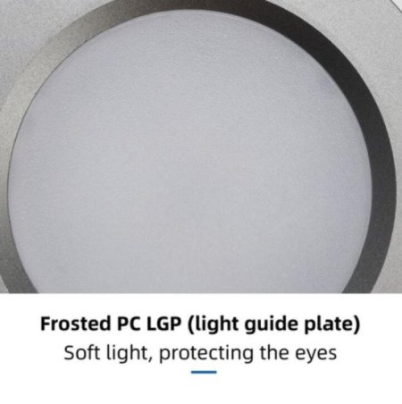 (image for) 6pcs Packing LED Under Cabinet Lighting 2.5W 12VDC Ultra Thin, 3 Switches are Available Controllable Puck Light for Motorhome, Caravan, Truck, Kitchen, Wine Cabinet, Wardrobe