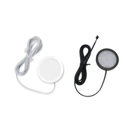(image for) A-Series 3 Pack (3*2W) Dimmable CRI 90 Ultra Thin LED Under Cabinet Puck Lights With Dimmer & Power Adapter, All Accessories Included