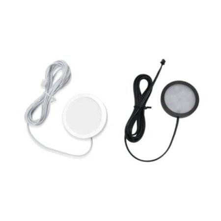 (image for) A-Series 8 Pack (8*2W) Dimmable CRI 90 Ultra Thin LED Under Cabinet Puck Lights With Dimmer & Power Adapter, All Accessories Included