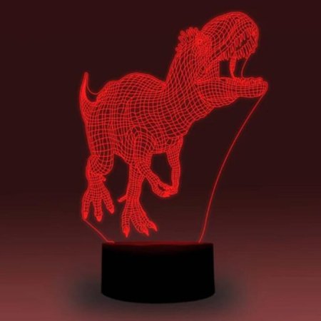 (image for) Animal Images 3D Illusion LED Night Light w/ 16 Colors Remote Touch Switch Adjustable Brightness for Kids Bedroom Decoration