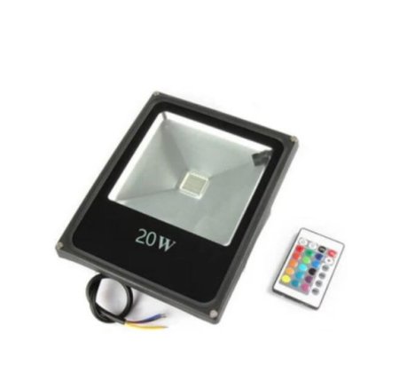 (image for) RGB Color Changing LED Floodlight with Remote Controller IP65 Waterproof