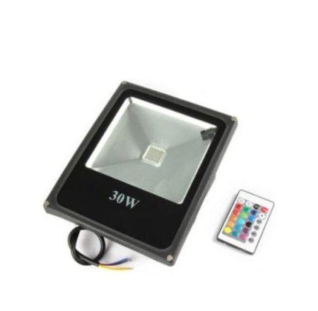 (image for) RGB Color Changing LED Floodlight with Remote Controller IP65 Waterproof