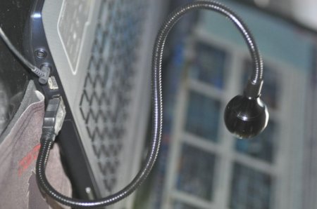 (image for) Black Flexible USB LED Reading Light Lamp for Computer Laptop Notebook PC Metal Snake