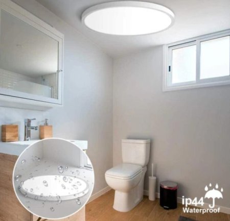(image for) Modern LED Ceiling Light Fixture 9 Inch 18W Kitchen Bedroom Bathroom Ceiling Lamp