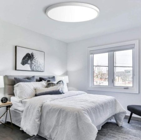 (image for) Modern LED Ceiling Light Fixture 9 Inch 18W Kitchen Bedroom Bathroom Ceiling Lamp