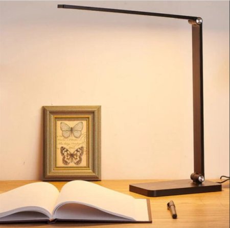 (image for) LED Desk Lamp with Wireless Chargers and USB Charging Port for Home Office, Desk Light withTimer for Reading, Study, Crafts