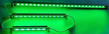 (image for) 12'' Long RGBW SMD5050 18W 24V LED Wall Washer Light, Tempering Glass Cover IP67 Waterproof Grade,Energy Saving Linear LED Strip Light for Bridge, Hotel, Mega Bar Christmas Advertising Boards, Billboard,Building Commercial Lighting