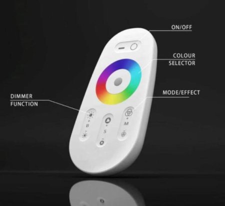 (image for) RGB Corner Floor Lamp Nordic Modern LED Floor Lamp Ambient Light w/ Remote Controller