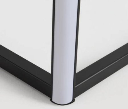 (image for) RGB Corner Floor Lamp Nordic Modern LED Floor Lamp Ambient Light w/ Remote Controller