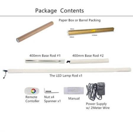 (image for) RGB Corner Floor Lamp Nordic Modern LED Floor Lamp Ambient Light w/ Remote Controller